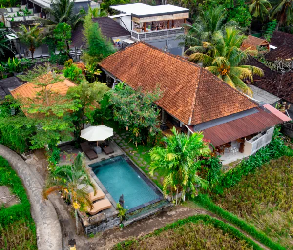 Aerial view — Insenja Villa Ubud, Bali