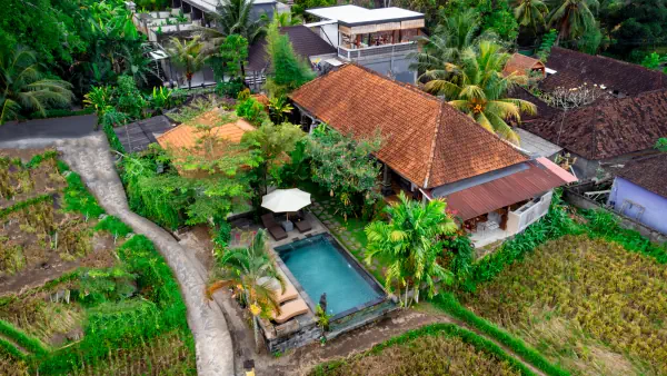 Aerial view — Insenja Villa Ubud, Bali