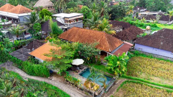 Aerial view — Insenja Villa Ubud, Bali