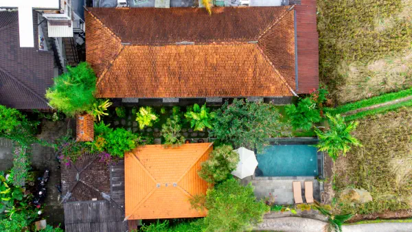 Aerial view — Insenja Villa Ubud, Bali