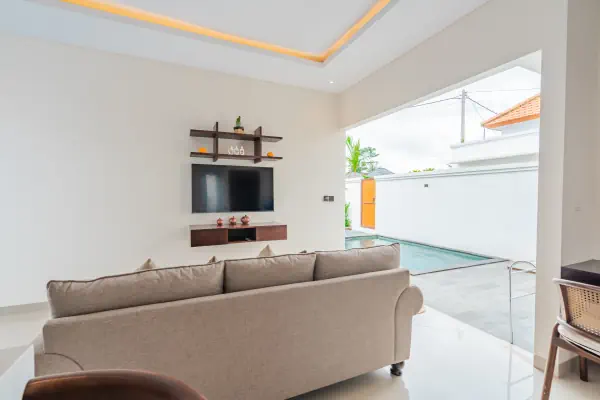 Living room kitchen — The Tjindra Mata Ubud, Bali